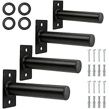 Wall Mounted Weight Plate Holder, Fit 2inch Olympic Weight Plates, with Protective Rubber Pad, Max Weight Capacity 300 lb, Mounting Hardware Included