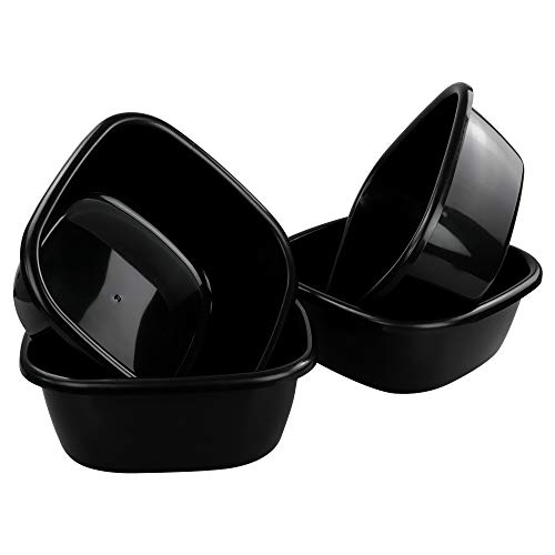 Kekow12 Quart 4-Pack Plastic Wash Basin, 13.11-Inch X 5.47-Inch #TOP7