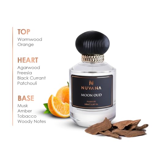 Image of Moon Oud Luxury Parfum for Men | Premium Woody Amber Oud Fragrance | Eau de Parfum 100ml | Long Lasting | Ideal for Date Nights & Special Occasions