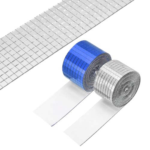 Mosaico autoadhesivo PATIKIL de 5x5mm para decorar bolas de discoteca y manualidades festivas 2