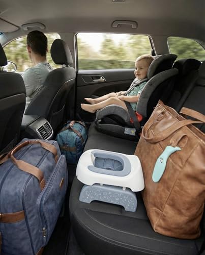 Pote Pals Travel Potty, Part of The Award-Winning Pote Pals Range, Soft PU Cushioned Portable Toddler Toilet seat - Includes 5 Disposable Liners (Grey Woodland) - Image 6