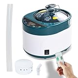 Duthss Sauna Steamer Machine,4L Large Capacity Portable Home Sauna Steamer, Multiple Safety Features Steam Generator for Sauna,Time Display Remote Control and Herb Box