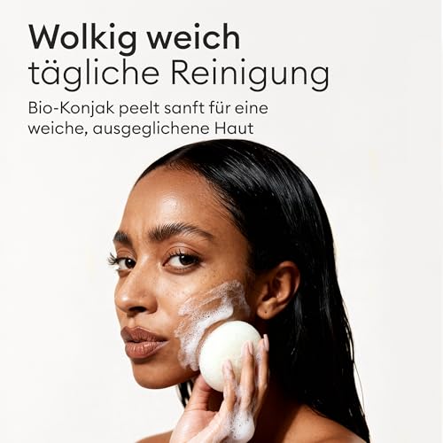 Konjac-Schwamm Vove Bio-Konjac-Gesichtsschwämme 3er-Pack