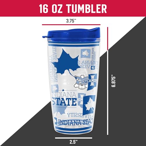 Image of Rico Industries NCAA College Double Wall Mayhem 16oz Or 20oz Tritan Tumbler W Lid