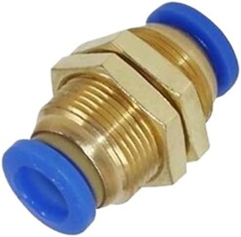Quick Couplings for OD Tube Straight 4 6 8 10mm Copper Pneumatic Fittings Water Push Type Hose Fitting(8,1pcs)