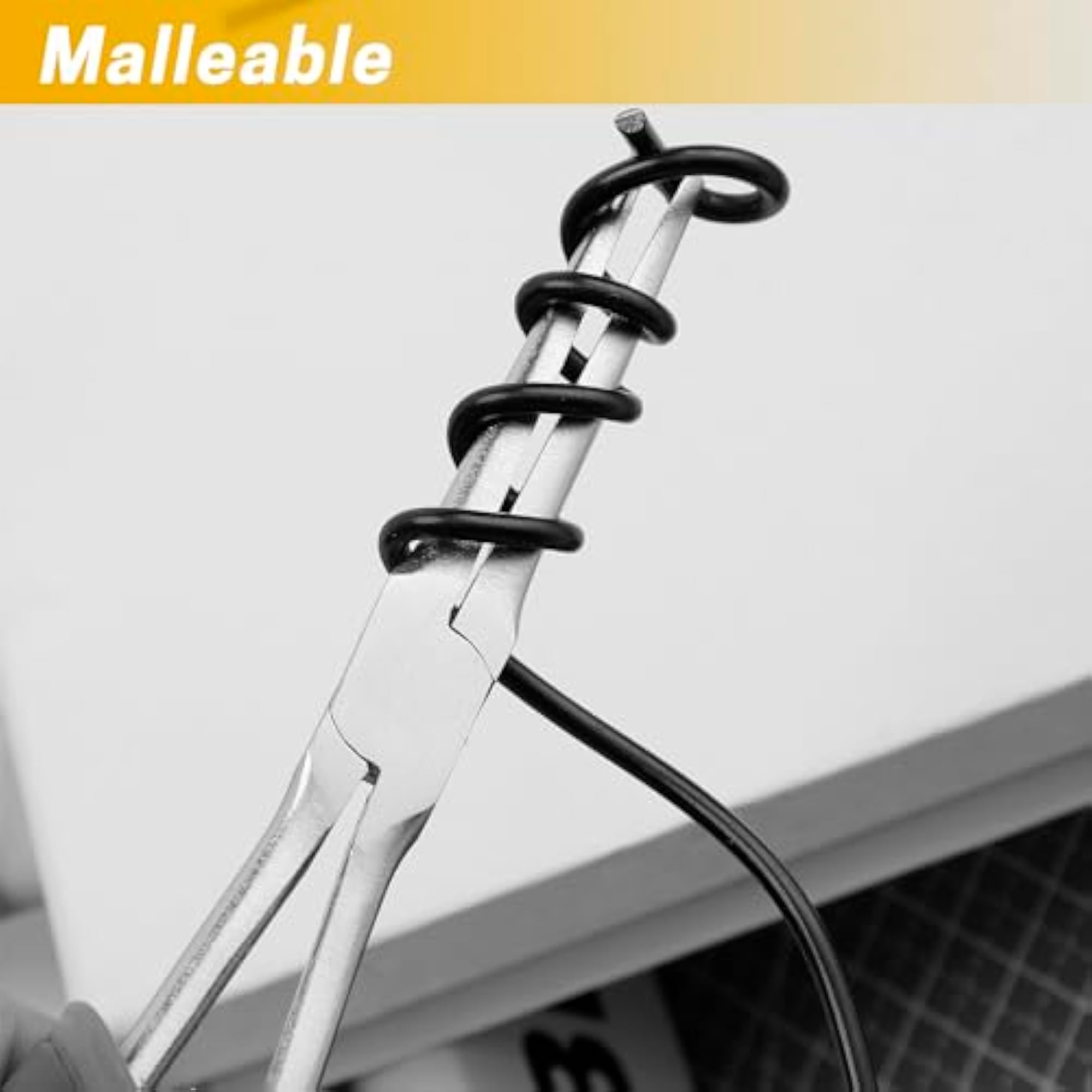 16.4 Feet Black Aluminum Craft Wire 3 mm Thickness