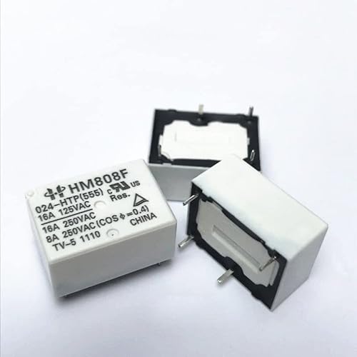 GJZIFGFWQ Relay HM808F 024-HTP HM808F-024-HTP 16A 250VAC 24V 24VDC DC24V 4PIN(10PCS)