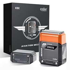 Electric Shavers for Men Face, Compact Electric Razor with 3-Blade, USB-C Rechargeable Foil Shaver, Travel Shavers for Men, Waterproof, Cordless, Metal Shaver with Travel Case