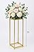 Koyal Wholesale 1Pcs 29 Inch Tall Modern Matte Gold Pedestal Stand, Metal Plant Stand Indoor Flower Pedestal Stands for Wedding Gold Harlow Stand Home Decor