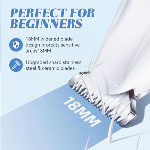Micro Precision Dog Paw Trimmer, Pet Paw Trimmer with LED Light, Electric Pet Clippers Rechargeable, Grooming Shaver for Dogs Cats Rabbits Eyes Face Ears Feet Rump Hair, Paw Cleaner Waterproof