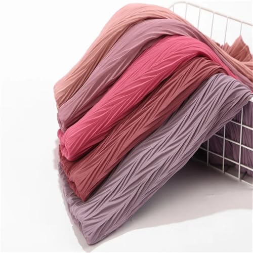 Women Pleated Wrinkle Chiffon Hijab Shawl Crinkle Muslim Turban Wraps Shawls Long Wrap Scarves4
