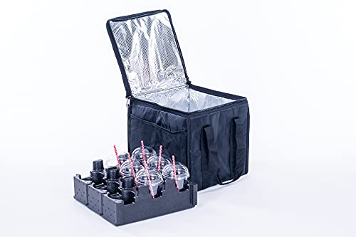 Getränke-Liefertasche für heiße oder kalte Getränke mit EPP Becherhalter für 9 Tassen Cover