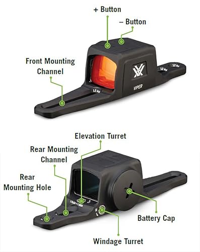 Vortex Viper SG Enclosed Micro Red Dot Sights (Black, One Size, Red Dot - 3 MOA) - image 5