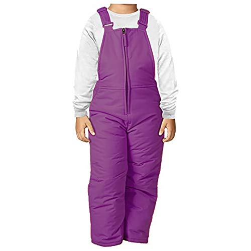 Baby Toddler Boys Girls Winter Warm Snow Pants Bib Overalls Adjustable Snowsuit(Toddler, Little and Big Kids)