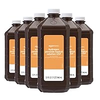 Amazon Basics Hydrogen Peroxide Topical Solution USP, Unflavored, 32 Fl Oz, Pack of 6