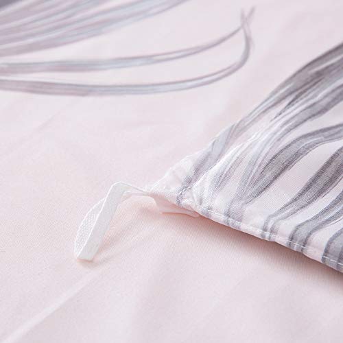 OSVINO Bed Set 2/3 Stuks Set Dekbedovertrek Set Herfstbladeren Zachte Elegantie Kussensloop All Season Home Hotel, Roze… - Image 5