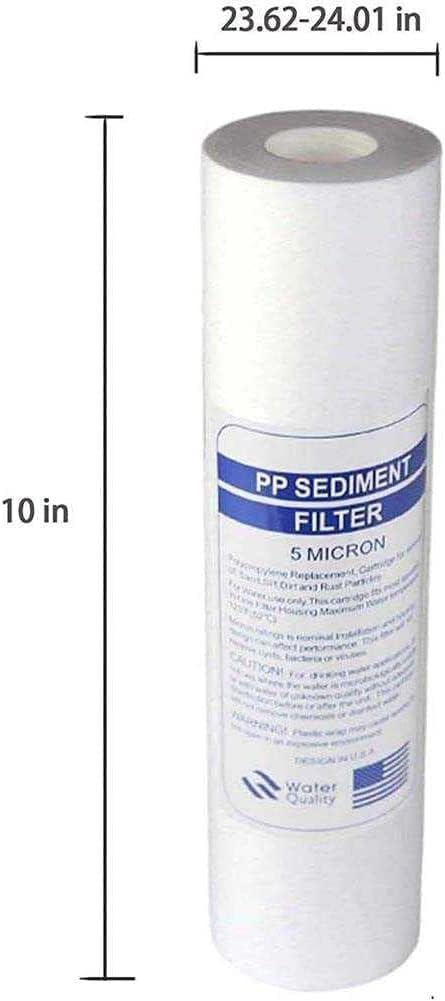 RYTM 8-pc 10 Inch 5 MicronPP Cotton Filter Element Water Purifier Filter Element PP Cotton Water Purifier