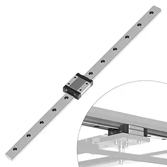 Twotrees MGN12C 300mm Linear Sliding Guideway with 1pcs Linear Bearing Sliding Block for 3D Printer and CNC Machine(C-Type,Black)