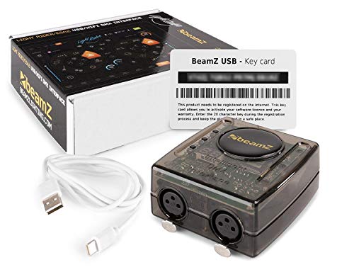 BeamZ DMX WIFI - Interface USB DMX avec WIFI, contrôle de vos effets d'éclairage, logiciel Easy Stand Alone 2, 128 canaux DMX, idéal DJ professionnels et DJ mobiles
