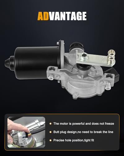 Image of ROADFAR Front Windshield Wiper Motor Fit for Hyundai for Sonata 2006-2010 | Fit For Kia For Spectra 2005-2009|For Kia For Spectra5 2005-2009|Replace 981102F000|981103K000|5 Pins
