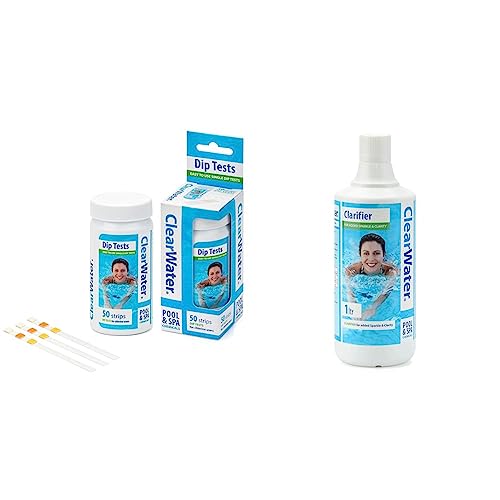 Clear water Hot Tub, Pool Strips x 50-3 in 1, Measures Chlorine