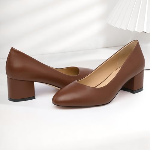 Image of SKYSTERRY Women's Low Heel Dress Pumps Shoes 2 Inch
