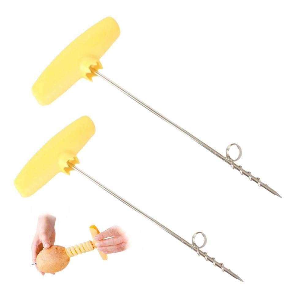 EPRHAY Couteau à Spirales pour Légumes et Fruits et Légumes, Couteau à Spirales Pommes de Terre Carotte Concombre Hachoir à Salade Hélicoptère Manuel à...