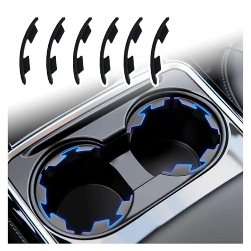 Insertos de silicona para portavasos de auto 6 piezas miniatura 1