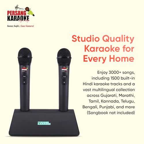 Image of Symphony+ Premium Android Karaoke System with 3000+ Built in Songs, Dual Mic, Voice & Vocal Recording, Voice Search, Scoring (Without Speaker)