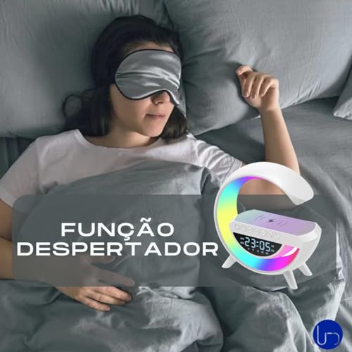Carregador Utilika® Indução Luminária despertador Led Caixa De Som G