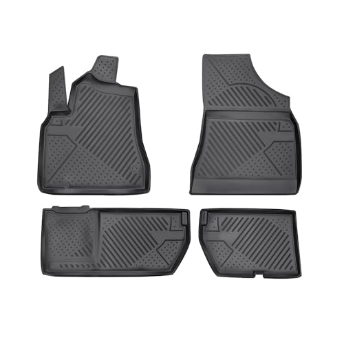 Auto Fussmatten Gummimatten kompatibel mit Citroen Berlingo 2008-2018 - 3D Matte Schmutzfangmatte...