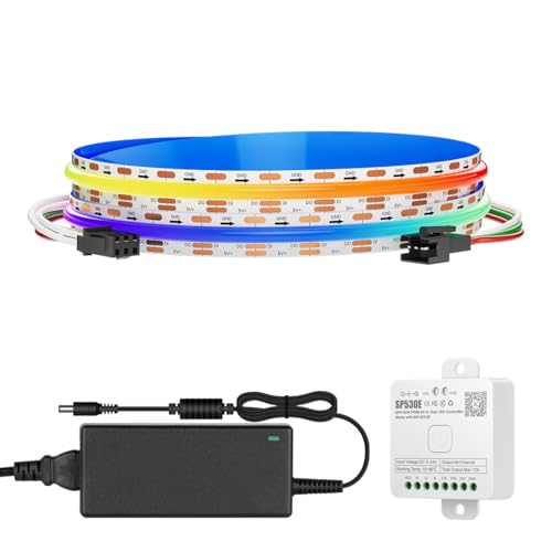 Tira LED RGB COB WS2812B 3.2FT 160LED/m DC5V WiFi miniatura 1