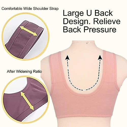 Daisy Bra for Seniors, Front Snap Closure Bras, Front Snaps Daisy Bras for Older Women3