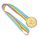 FOYTOKI Medalla de Oro Cinta para Patinaje, Medallas para Premios Infantiles, Trofeo de Primer Lugar para Eventos Deportivos de Hielo y Ruedas, Reconocimiento para Jóvenes Deportistas