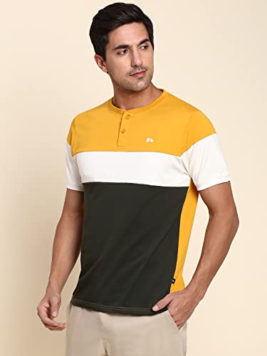 Image of Dennis Lingo Men's Slim Fit Mustard T-Shirt