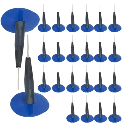 BWBWND 24PCS 8mm Tire Patch Plugs Rubber Mushroom Nails Tire Puncture Repair Patches Heavy Duty Mushroom Tyre Patch Plug Combination Repair Unit for Cars Trucks Motorcycles