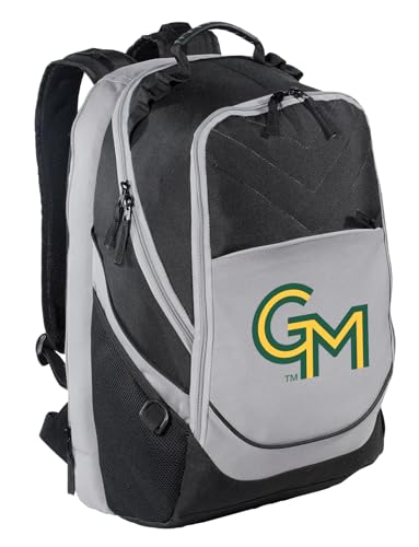 Image of Broad Bay George Mason University Backpack | Official GMU Patriots Logo, Padded Laptop Computer Section, Premium 600 Denier Nylon Fabric,