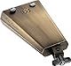 Meinl Percussion Mike Johnston Cowbell - Großes Aufschlagidiophon - Länge 7,75 Zoll - Montierbar - Groove Bell - Stahl, Vintage Finish (MJ-GB)