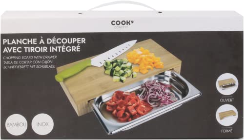 Planche à découper avec tiroir intégré Cook Concept KD3274 multifonctionnelle