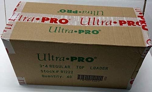 1000 x 3x4" Ultra Pro of Top Loaders for normal sized sports baseball football cards and gaming magic yugioh cards (top load case)