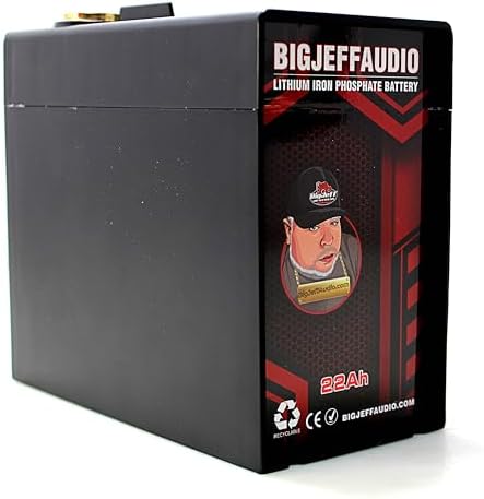 Big Jeff Audio Compact 22AH 12V Lithium LFP Battery 6000W BJ-LI-2...