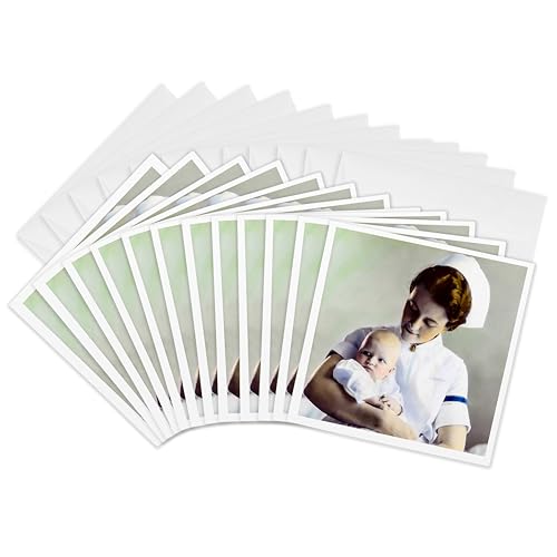 Cartes de vœux lanterne magique 3dRose Gc_269837_2 vintage infirmière 1900