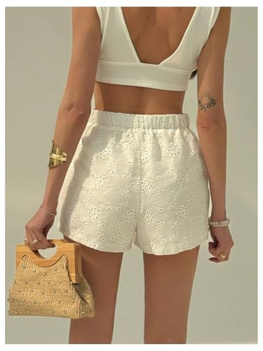 GORGLITTER Women's Floral Embroidery Mini Wrap Skirt High Waist Tie Side Coquette Skirts2