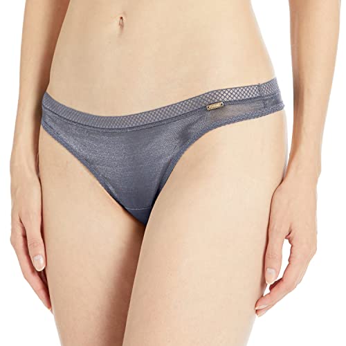 Gossard Womens Glossies Thong Panties, Silver, X-Large US