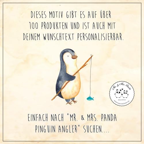Mr. & Mrs. Panda Kosmetiktasche Pinguin Angler Mit Spruch In Eisblau 5 4484139