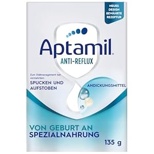Aptamil Anti-Reflux - Komplettnahrung von Geburt an, Zum Diät Management, Bei Spucken und Aufstoßen, Babynahrung, Milchpulver, 6x 135 g