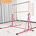 FC FUNCHEER Foldable Gymnastics bar, Gymnastic Bar for Kids Ages 3-20,Gymnastic Kip Bar, 5.3FT/ 8FT Base Length,Adjutable from 35.4