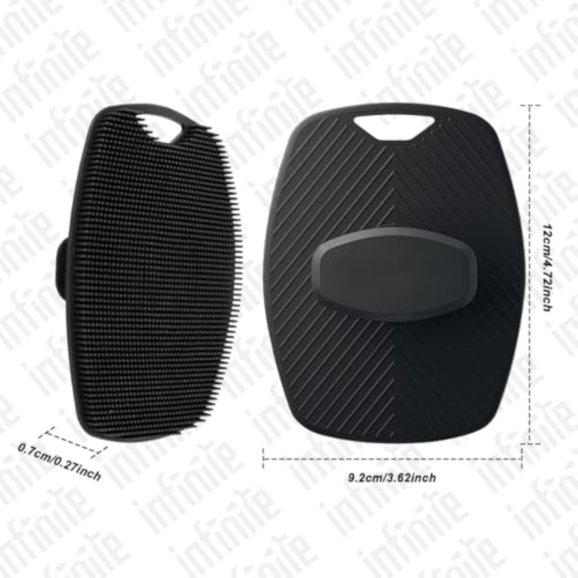 Silicone Body Scrubber for Bath, Exfoliating Brush with Soft Bristles