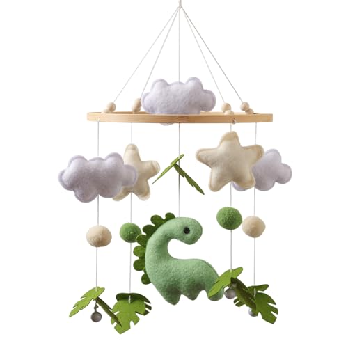 Image of Wonderoo by Wowo Baby Mobile for Crib – Handmade Hanging Felt Nursery Mobile – Fits Most Crib Arms – Gender-Neutral Boho Nursery Decor & Baby Gift