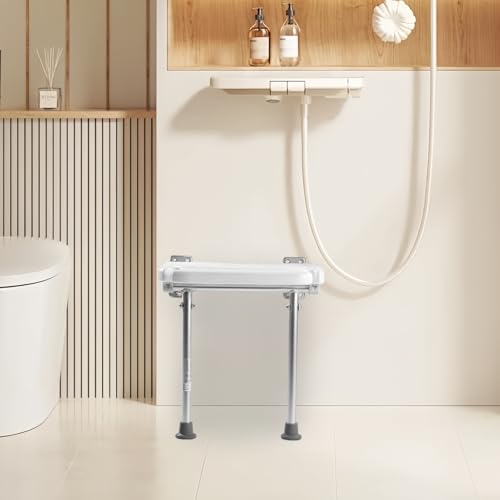 Tabouret de douche pliable supportant 100kg avec fixation stable
